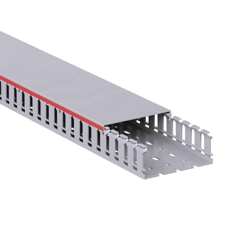 Короб перфорированный, серый RL12 100x40 (ШхВ) зуб - 12мм, паз -8мм  | 00165RL |  DKC — миниатюра 4