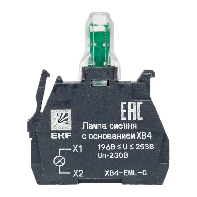 Лампа сменная c основанием XB4 зеленая 230В EKF PROxima  |  XB4-EML-G |  EKF  — миниатюра 11