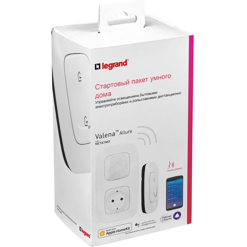 Пакет Умный стартовый Valena Allure (шлюз WiFi+розетка Умн. с/з 16А 230В+главн. беспроводн. выкл. "Я дома/Я вне дома") бел. Netatmo — миниатюра 7