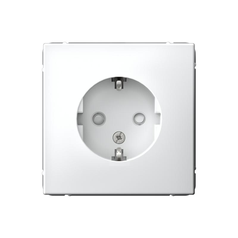ArtGallery Белый Розетка с заземлением, со шторками, 16А, механизм | GAL000145 | SE — Systeme Electric