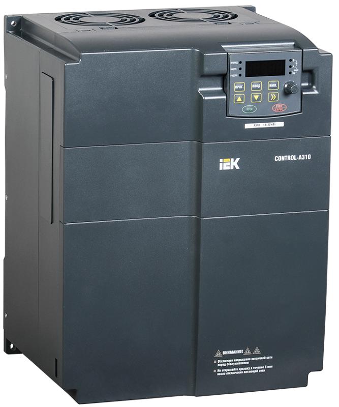 Преобразователь частоты CONTROL-A310 380В, 3Ф 22 kW 45A | CNT-A310D33V22TE | IEK — IEK (ИЭК)