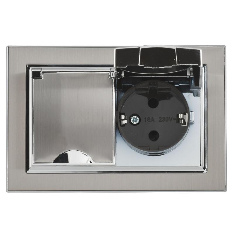 BRITE Роз. 2-я с кр 16А сб IP44 РСбш12-3-44-БрГН мет х/н  | BR-R26-16-44-M-K23-F | ИЭК — миниатюра 3