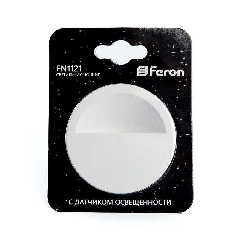 Светильник ночник FN1121 0,45W 230V, белый | 41020 | Feron — миниатюра 6