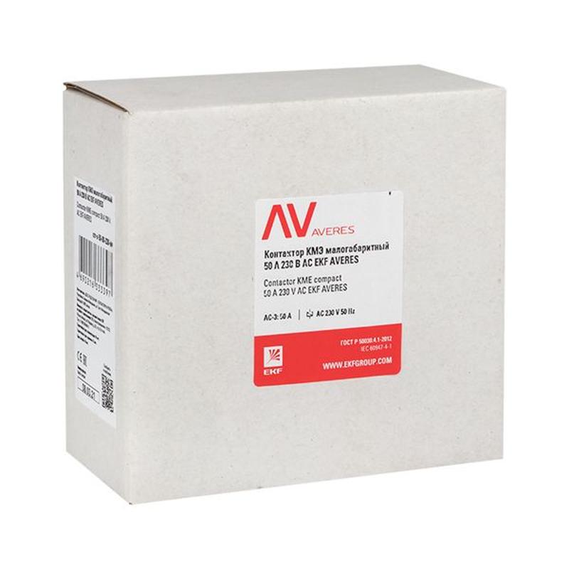 Контактор КМЭ 50А 400В АС EKF AVERES | ctr-s-50-00-400-av | EKF — миниатюра 9