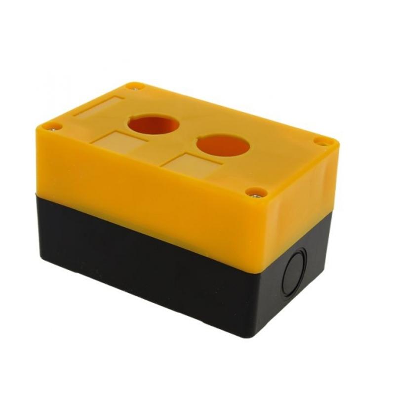 Корпус КП102 пластиковый 2 кнопки желтый EKF PROxima | cpb-102-o | EKF — EKF