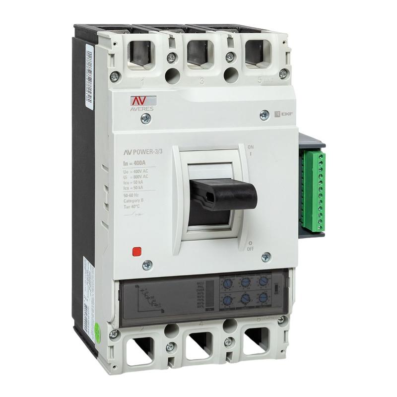 Выключатель автоматический AV POWER-3/3 400А 50kA ETU2.2 | mccb-33-400-2.2-av | EKF — EKF