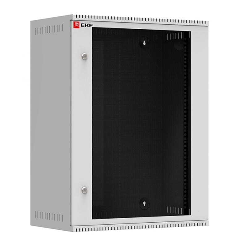 Шкаф телекоммуникационный настенный 15U (600х350) дверь стекло, Astra A серия EKF Basic  |  ITB15G350 |  EKF  — EKF