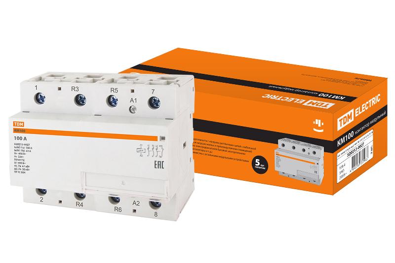 Контактор модульный КМ100/4-100 3НО;1НЗ | SQ0213-0027 | TDM — TDM ELECTRIC