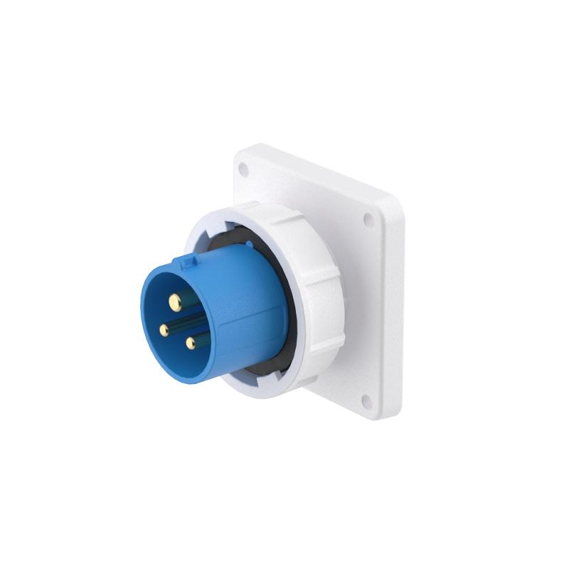 Вилка панельная прямая IP67 16А 2P+E 250В | DIS2481693 | DKC — миниатюра 1