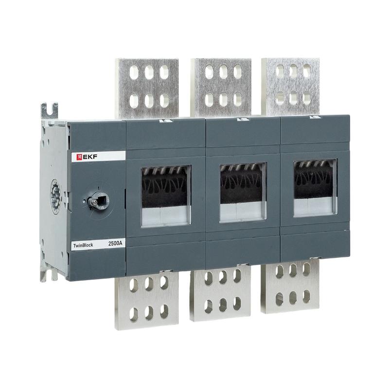 Рубильник 2500A 3P без рукоятки управления TwinBlock | tb-s-2500-3p | EKF — EKF