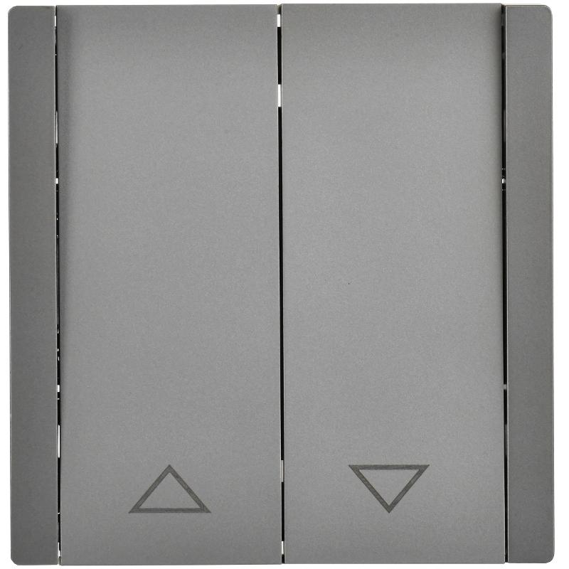FORTE&PIANO Выключатель жалюзи 10А FP511 сталь | FP-V15-0-10-1-K46 | IEK — миниатюра 2