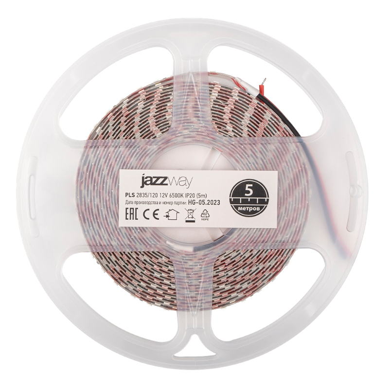 Лента светодиодная LED PLS 2835/120 12Вт 12В 6500К IP20 5м | 2859051 | Jazzway — Jazzway