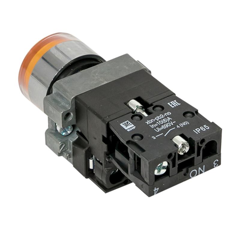 Кнопка BA51 с подстветкой 230В желтая NO IP65 PROxima | xb2-bw51-230-65 | EKF — миниатюра 5