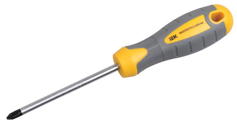 Отвертка крестовая Master Ph1х100мм  | TSC-1PH-1100 | IEK — IEK (ИЭК)