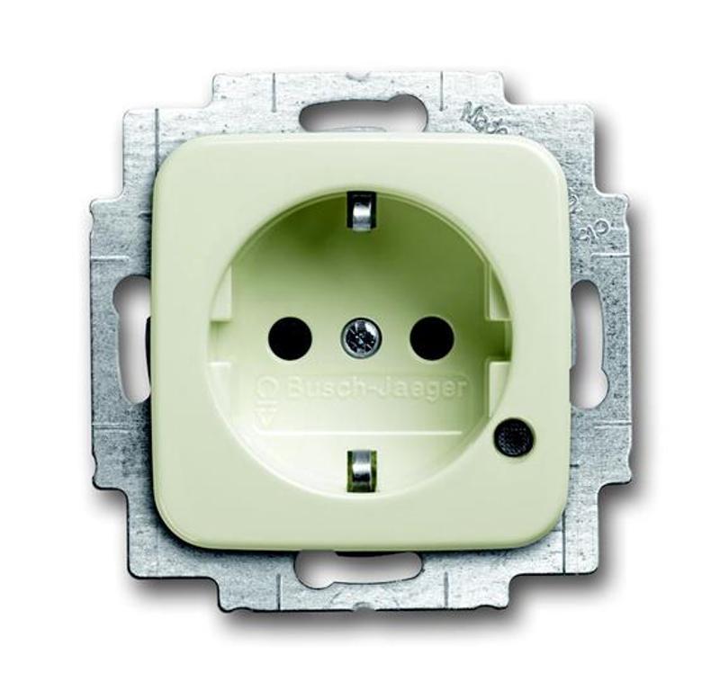 Розетка Schuko с индикацией LED, Duro, слоновая кость | 2013-0-5280  | 2CKA002013A5280 | ABB — ABB