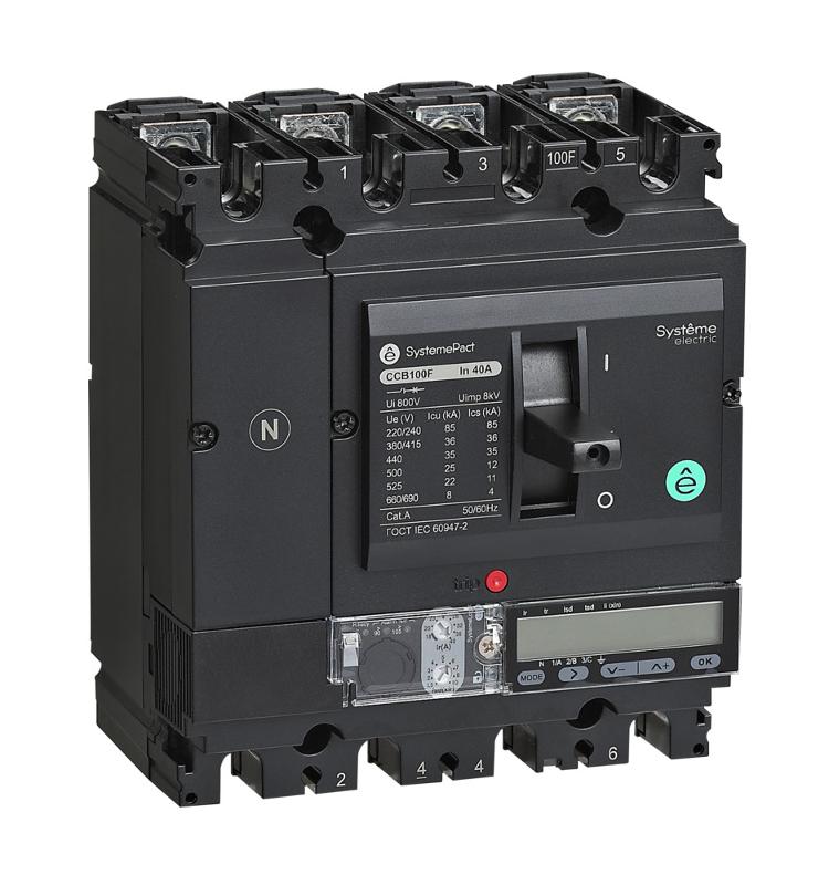 АВТ.ВЫКЛ SYSTEMEPACT CCB100 36KA 4P4D S5.2E 40A | SPC100F04052E4DFC | SE — фото 1 | Sento