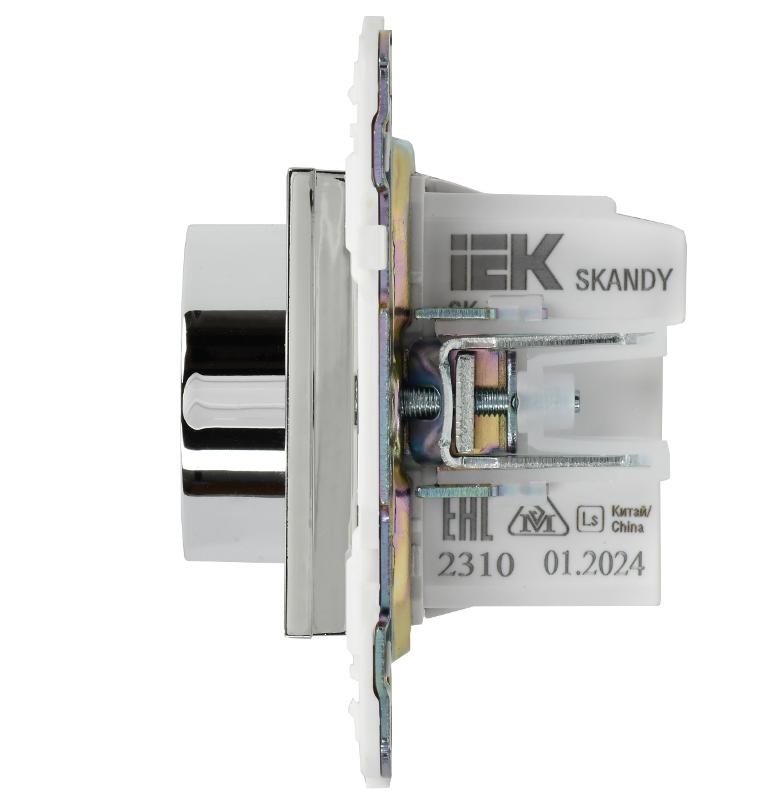 SKANDY Термостат электронный с индикацией SK-T01N металл никель  | SK-RT11-K50 | IEK — миниатюра 4