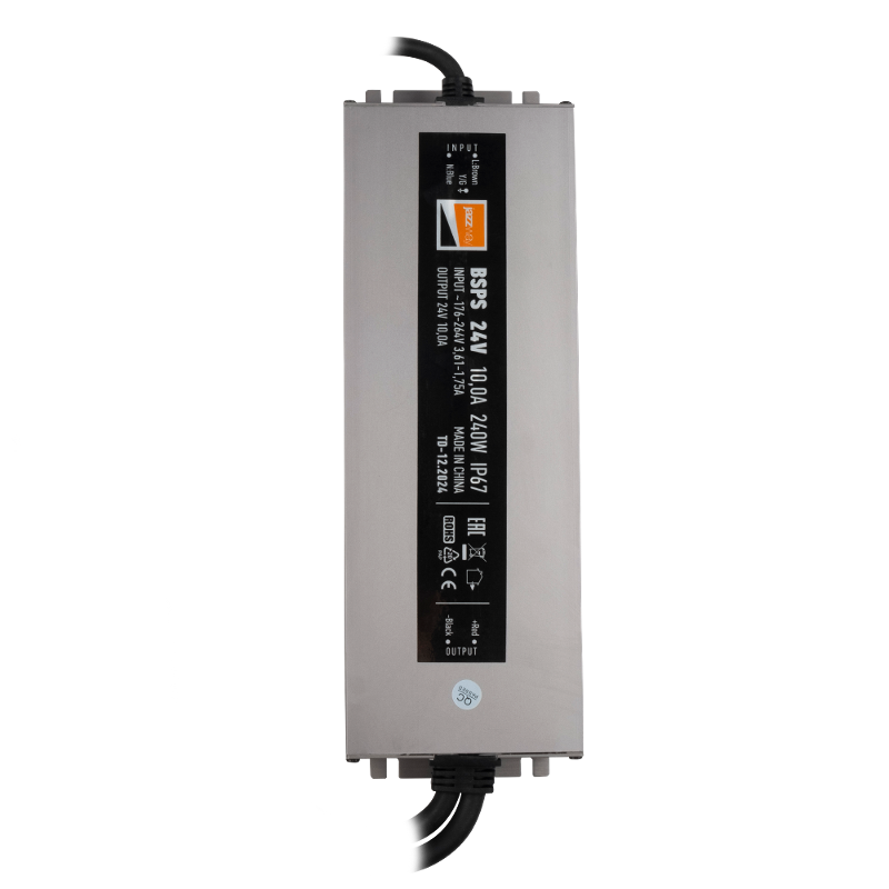 Драйвер для светодиодной ленты LED BSPS 24V 10,00A=240W IP67 3 г.гар. | .5024236 | Jazzway — Jazzway