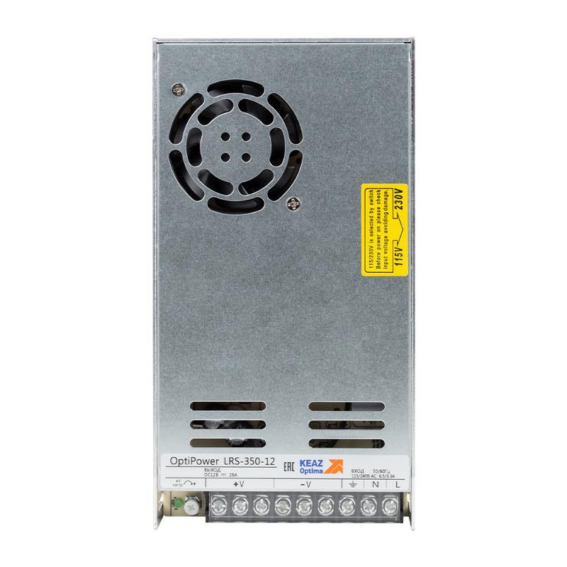 Блок питания панельный OptiPower LRS 350-12 29A | 328888 | КЭАЗ — КЭАЗ (Курский электроаппаратный завод)