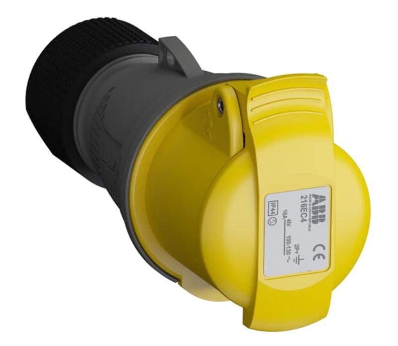 Розетка кабельная Easy&Safe 216EC4,16А,2P+E,IP44,4ч|2CMA102002R1000| ABB — ABB