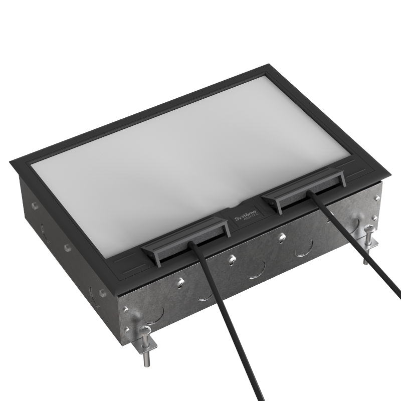 MultiDesk Люк на 24 модулей IP40 для бетонных полов с монтажной коробкой, тип MDK10 | MDK10224 | SE — миниатюра 8