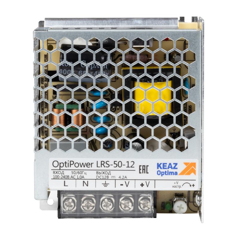 Блок питания панельный OptiPower LRS 50-12 4.2A | 328868 | КЭАЗ — КЭАЗ (Курский электроаппаратный завод)