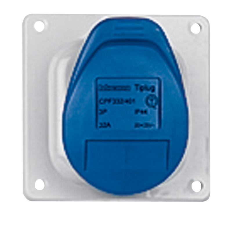 Встраиваемая прямая розетка с уменьшенным фланцем - P17 Tempra Pro - IP 44 - 200/250 В~ - 16 A - 2К+З — миниатюра 3
