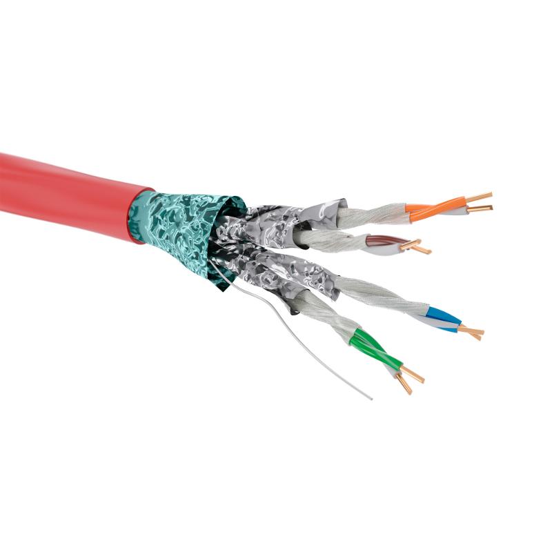 Кабель CAT 6, F/FTP, нг(А)-FRHF, бухта 305м, красный | RN6FFA04RD | DKC — DKC (ДКС)