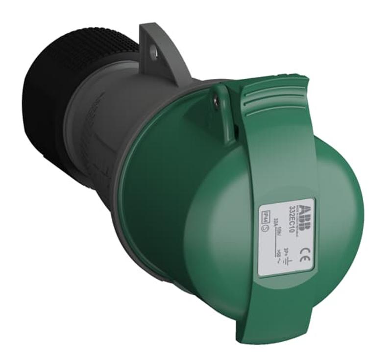 Розетка кабельная Easy&Safe 332EC10,32А,3P+E,IP44,10ч|2CMA102043R1000| ABB — ABB