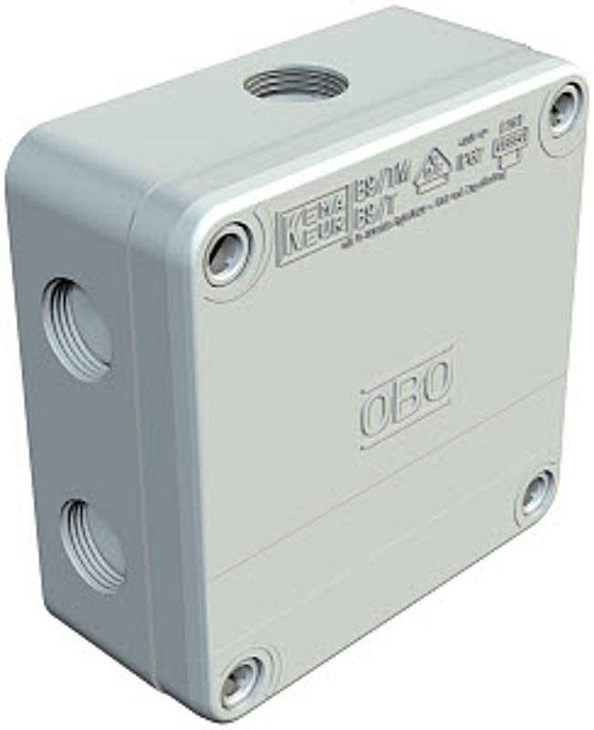 Коробка распределительная B9/T, 110x110x50 мм (Резьба PG) IP67, с клеммой (B 9 T 5) | 2001802 | OBO Bettermann — OBO Bettermann