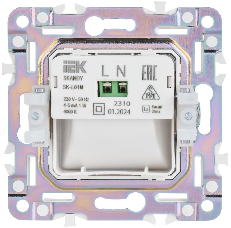 SKANDY Подсветка LED встраиваемая SK-L01N никель | SK-FL20-K50 | IEK — миниатюра 5
