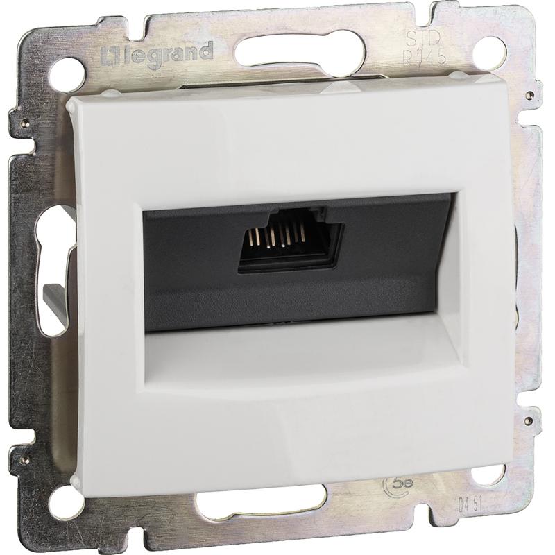 Valena Белый Розетка комп(RJ45) 1-ая 5 кат UTP — миниатюра 4