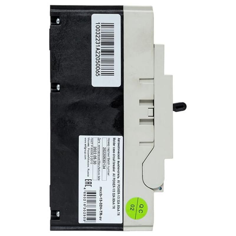 Выключатель автоматический AV POWER-1/3  32А 80kA TR AVERES | mccb-13-32H-TR-av | EKF — миниатюра 10