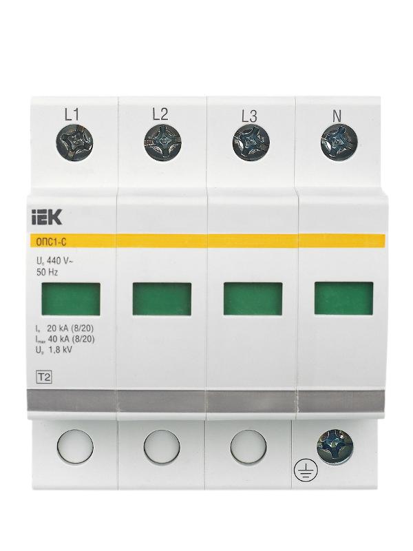 Ограничитель импульсного перенапряжения ОПС1-C 4Р In=20kA Un=400B Im=40kA | MOP20-4-C | IEK — миниатюра 11