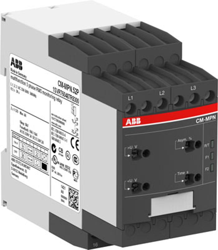 Реле контроля CM-MPN.72S без контр нуля, Umin/Umax=3х530-660В/690- 820BAC, 2ПК, винтовые клеммы | 1SVR750489R8300 | ABB — ABB