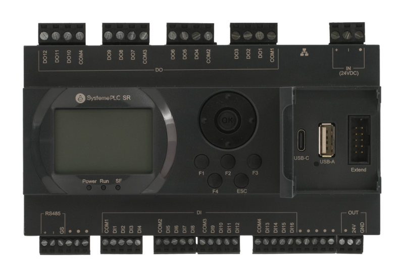 Интеллектуальное реле SR2; 24 VDC; дисплей; 28 IO: 16 DI, 12 DO (реле); 1xRS485, 1xRJ45 | ZR2PP11BD | SE — миниатюра 3