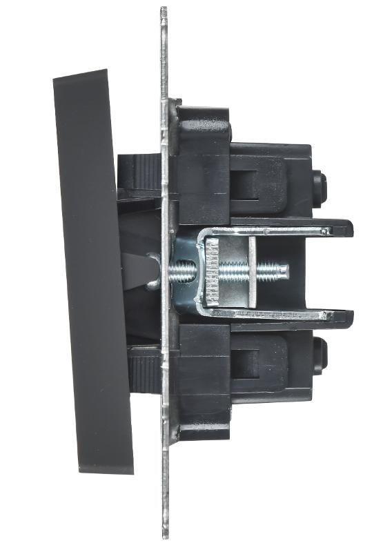 BRITE Выключатель 2-клавишный перекрестный 10А ВС10-2-3-БрГ графит | BR-V23-0-10-K53 | IEK — миниатюра 3