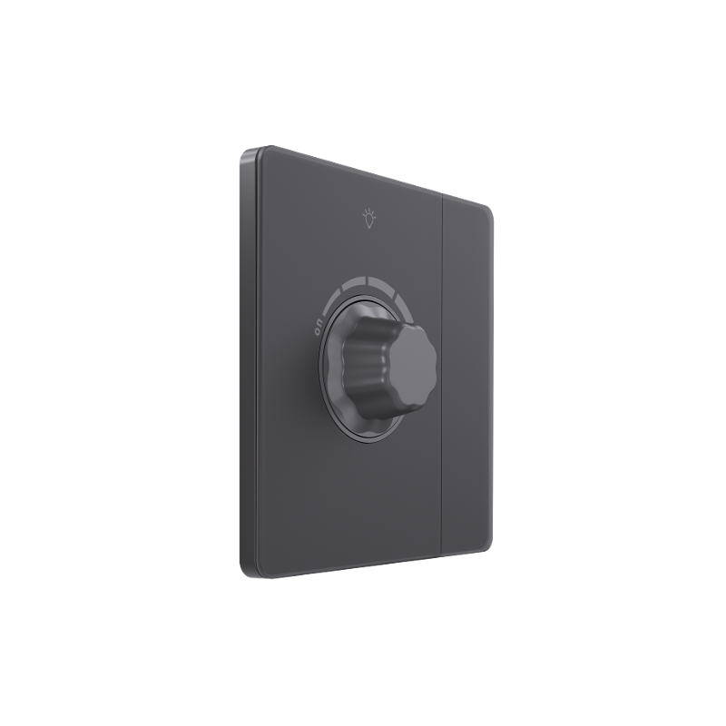 Systeme Infinity, Светорегулятор TRIAC c выключателем С/У 300Вт (250В), Вулканический пепел — фото 1 | Sento