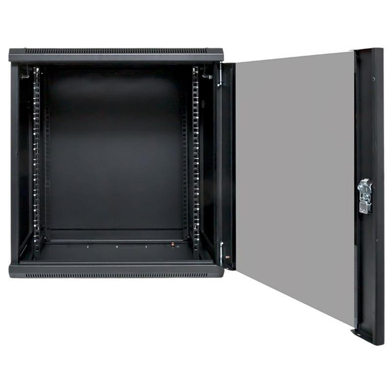 Шкаф настенный 19" TERACOM PRO 12U 600х450 мм дверь стеклянная с замком-ручкой чёрный | TRP-WLL-1264-40B | EKF — миниатюра 9