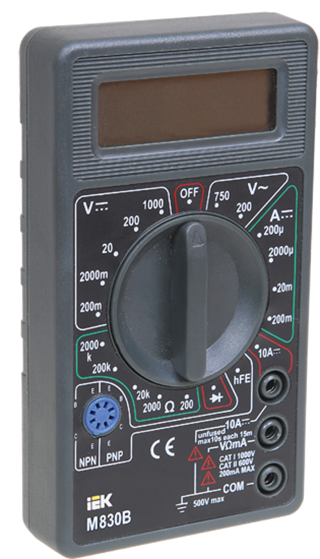 Мультиметр цифровой  Universal M830B  | TMD-2B-830 | IEK — миниатюра 3