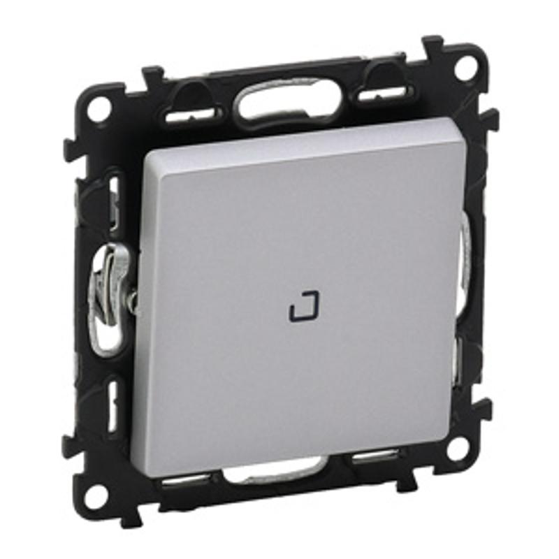 Valena LIFE DIY Алюминий Выключатель 1-клавишный 10А 250В с индикацией — миниатюра 2