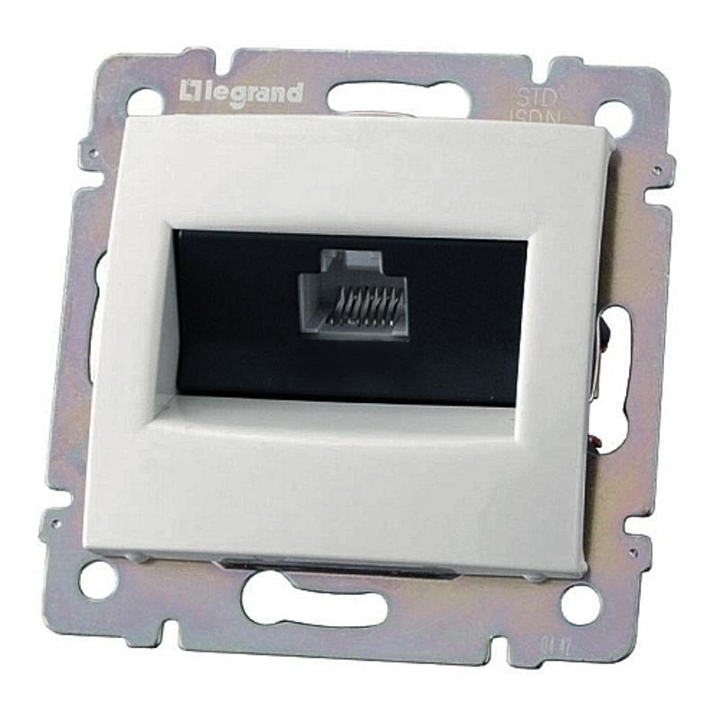 Valena Белый Розетка комп(RJ45) 1-ая 6 кат UTP | 774246 | Legrand; замена на арт. ИЭК 6941071 — Legrand