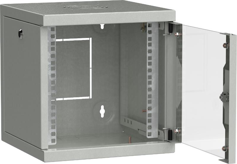 ITK LINEA WS Шкаф 10" 6U 320х310мм дверь стекл. сер. | LWS3-06U33-GF | ITK — миниатюра 2