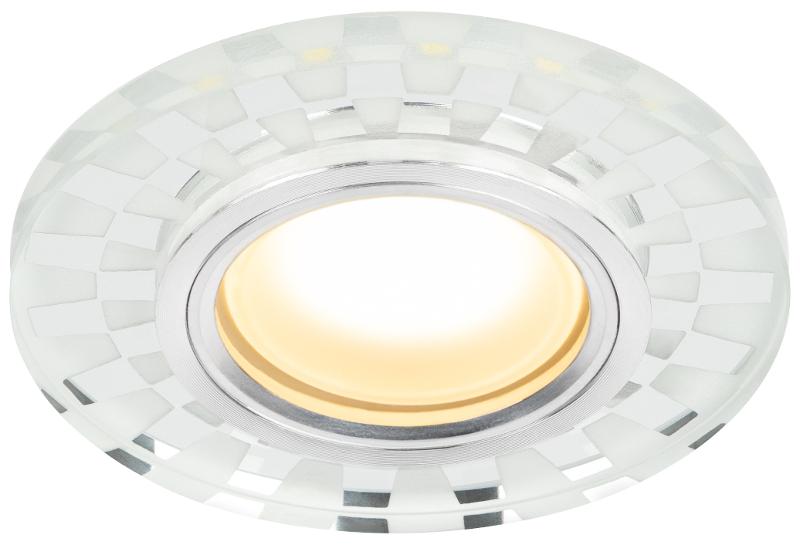 Светильник точечный декоративный DK LD47 SL /1 cо светодиодной подсветкой MR16, зеркальный (50/1800) | Б0048941 | ЭРА — миниатюра 1