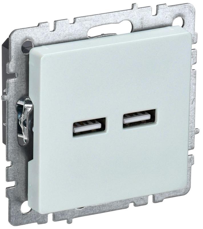 BRITE Розетка USB A+A 3,1А РЮ10-1-БрЖ жемчужный | BR-U21-D31-K36 | IEK — IEK (ИЭК)