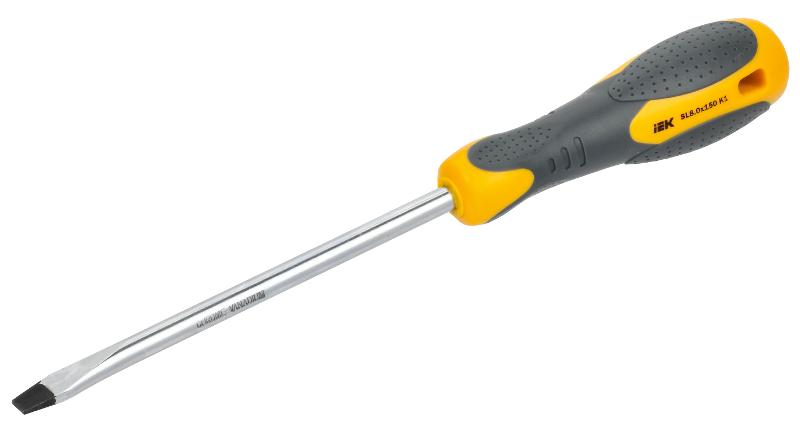 Отвертка SL8,0х150 ARMA2L 3 K1 | A2L3-SC10-K1-SL-80-150 | IEK — миниатюра 1