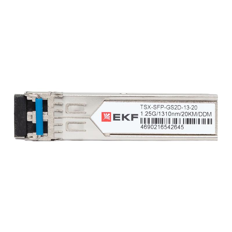 SFP модуль 1,25Гбит двойное одномодовое оптоволокно 1310нм дальность 20км TSX |TSX-SFP-GS2D-13-20|EKF — миниатюра 2