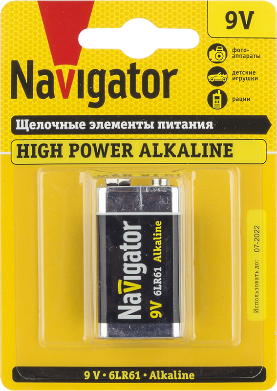 Элемент питания NBT-NE-6LR61-BP1 | 94756 | Navigator — Navigator