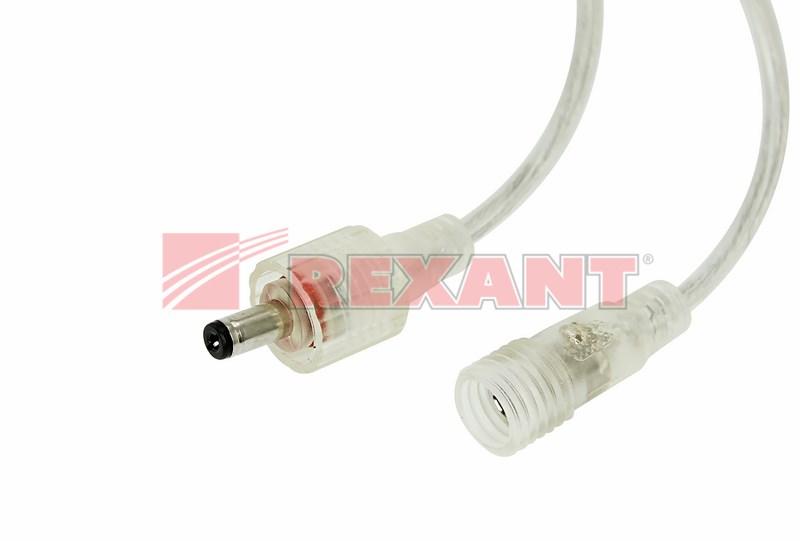 Соединительный кабель (2pin) герметичный (IP67) 2х0.35 мм² 300 V прозрачный | 11-9322 | REXANT — миниатюра 2