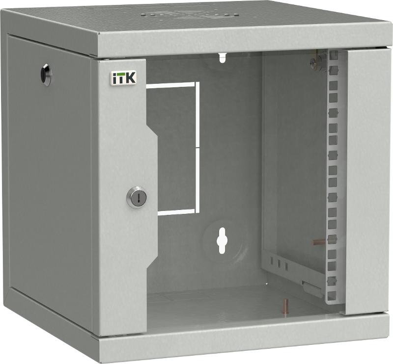 ITK LINEA WS Шкаф 10" 9U 320х310мм дверь стекл. сер. | LWS3-09U33-GF | ITK — ITK